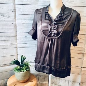 NWOT Worthington Brown Blouse Size Small